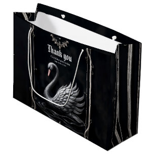 Eternal Swan of Love, Forever Begins Here. Large Gift Bag
