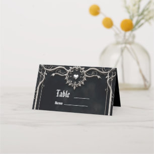 Eternal Swan of Love, Forever Begins Here. Place Card