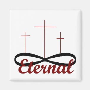 Eternal three crosses magnet