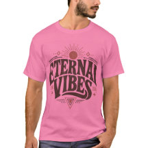 Eternal Vibes Retro Aesthetic Graphic T-Shirt - Vi