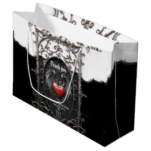Eternal Vows Beneath Midnight Wings. Large Gift Bag
