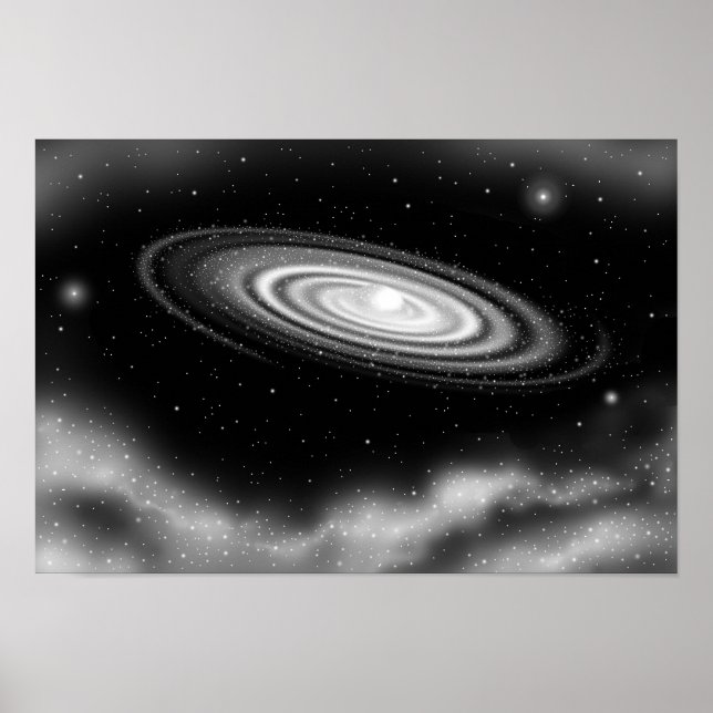 Eternal white galaxy poster (Front)