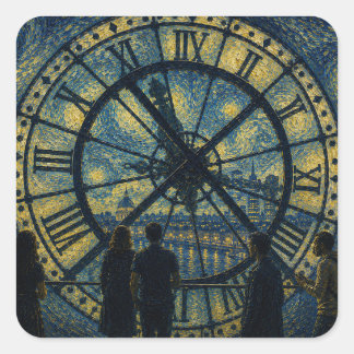 Eternal Window of Time Square Sticker