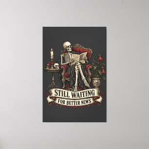 Eternally Waiting News Canvas Print