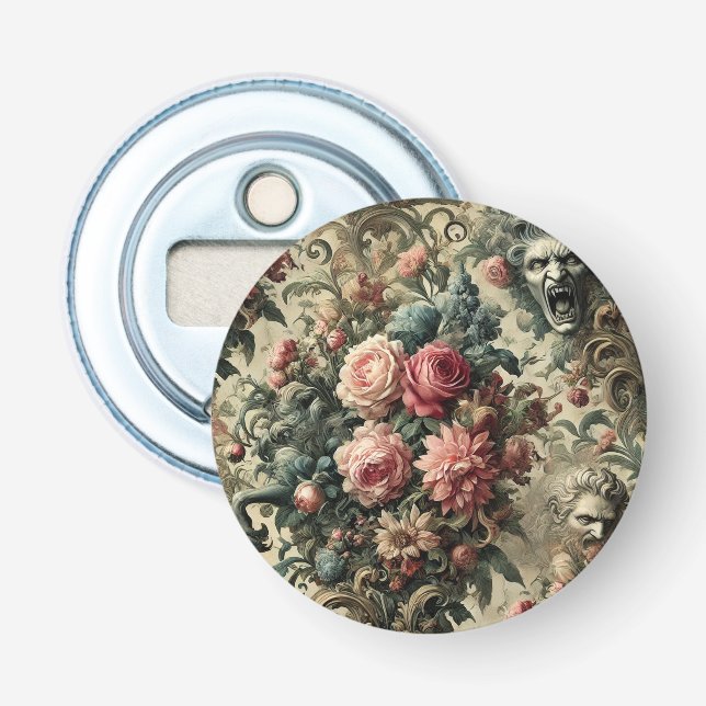 Eternity is Often Enough – Gothic Floral Design Bottle Opener (Front)