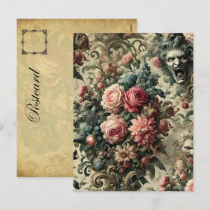 Eternity is Often Enough – Gothic Floral Design Holiday Postcard