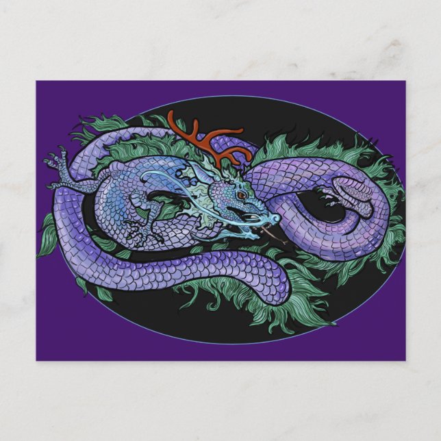 Eternity Oriental Dragon Postcard (Front)