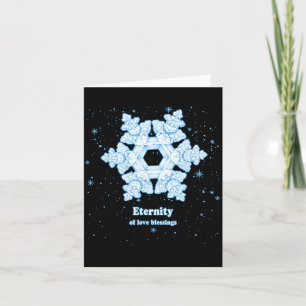 Eternity Snowflake Love Blessings Winter & Chr Card