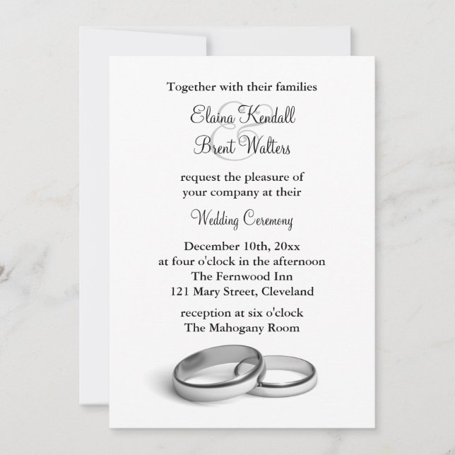 Eternity Wedding Invitation (Front)