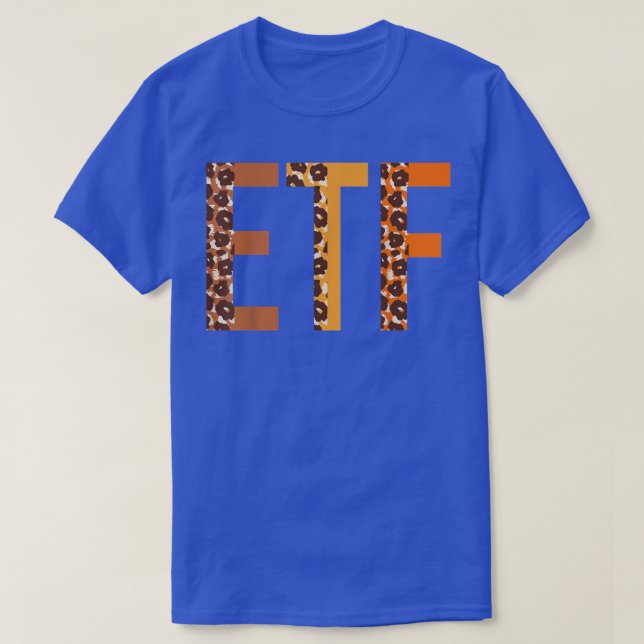 ETF leopard Squad Cute Fall Autumn Lovers Thanksgi T-Shirt (Design Front)