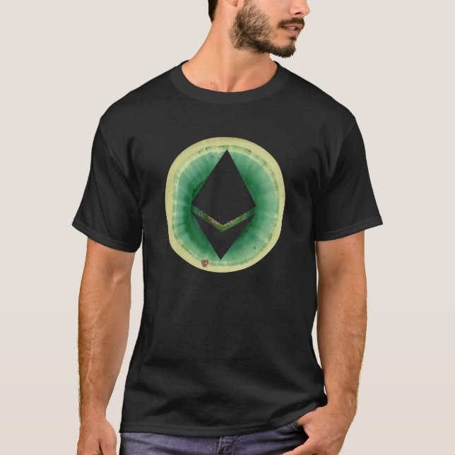 ETH Ethereum Coin Crypto Cryptocurrency T-Shirt (Front)