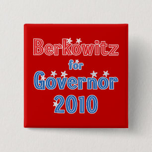 Ethan Berkowitz for Governor 2010 Star Design 15 Cm Square Badge