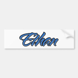 Ethan name blue sticker auto sticker