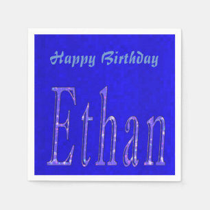 Ethan, Name, Logo, Happy Birthday Logo, Napkin