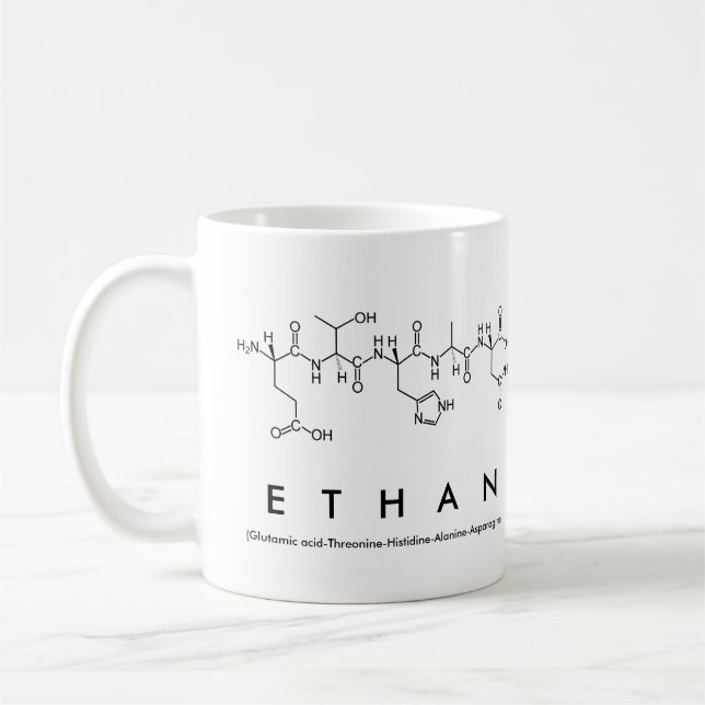 Ethan peptide name mug (Left)