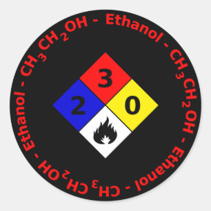 Ethanol MSDS Sticker