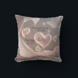 Ethereal 3D Hearts & Tears: Floating Stillness Cushion<br><div class="desc">Experience the serene beauty of this 3D design where abstract heart and tear shapes drift weightlessly. Volumetric lighting adds depth to their ethereal presence,  creating a captivating visual.</div>