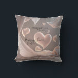 Ethereal 3D Hearts & Tears: Floating Stillness Cushion<br><div class="desc">Experience the serene beauty of this 3D design where abstract heart and tear shapes drift weightlessly. Volumetric lighting adds depth to their ethereal presence,  creating a captivating visual.</div>