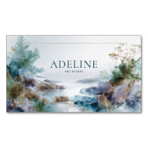 Ethereal Abstract Gold Sparkle Coastal Landscape