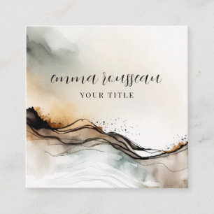 Ethereal Abstract Watercolor Business Card