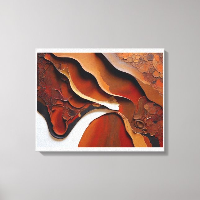 Ethereal Abstractions: Abstract Canvas Art (Front)