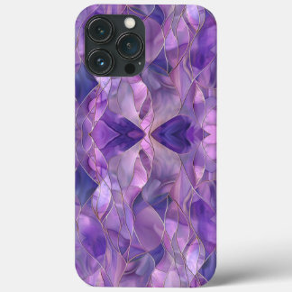 Ethereal Amethyst Flow Elegant Abstract Purple iPhone 13 Pro Max Case
