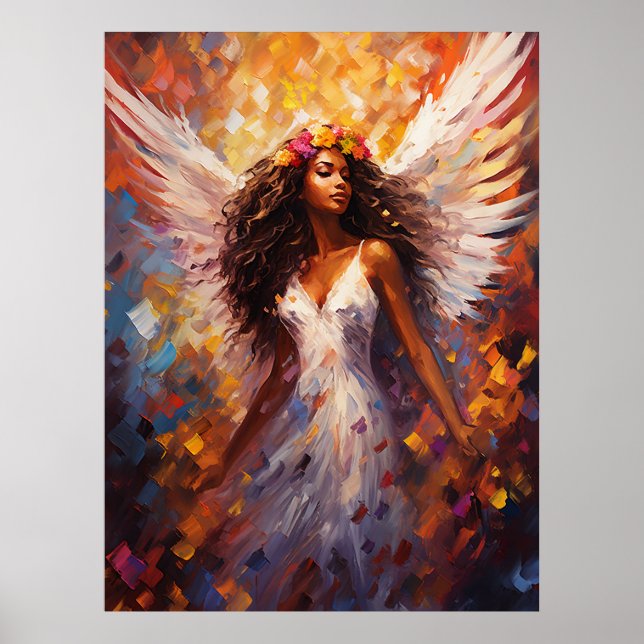 Ethereal Angel Art Poster (Front)