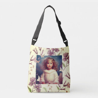 Ethereal Angelic Vintage Girl Crossbody Bag
