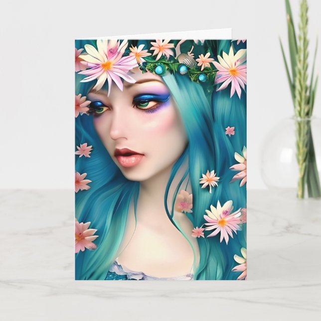 Ethereal Art | Beautiful Fairy | Thinking of You Card (Front)