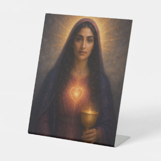 Ethereal Ascended Master Mary Magdalene Pedestal Sign