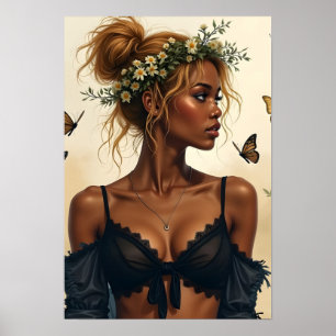 Ethereal Beauty in Bloom Poster