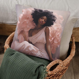 Ethereal Beauty Rose Embrace Luxury Cushion