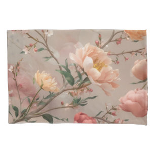 "Ethereal Bloom: A Dreamy Watercolor Floral Design Pillowcase
