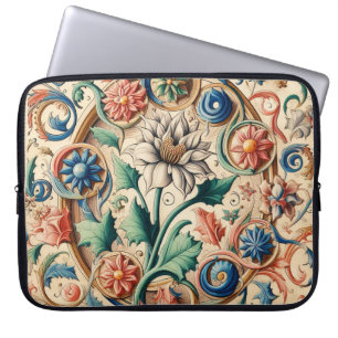 Ethereal Blossoms in Harmony  Laptop Sleeve