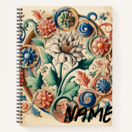 Ethereal Blossoms in Harmony  Notebook
