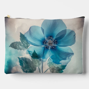 Ethereal Blue Blossom  Accessory Pouch