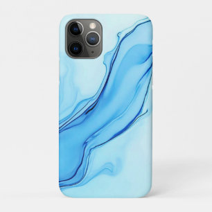 Ethereal Blue Liquid Art Swirls Case-Mate iPhone Case
