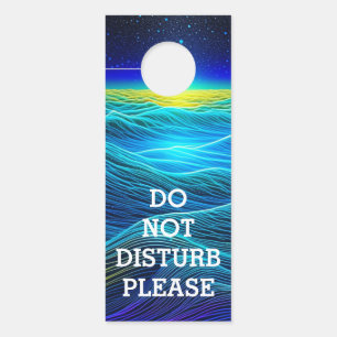 Ethereal Blue Ocean Do Not Disturb Door Hanger