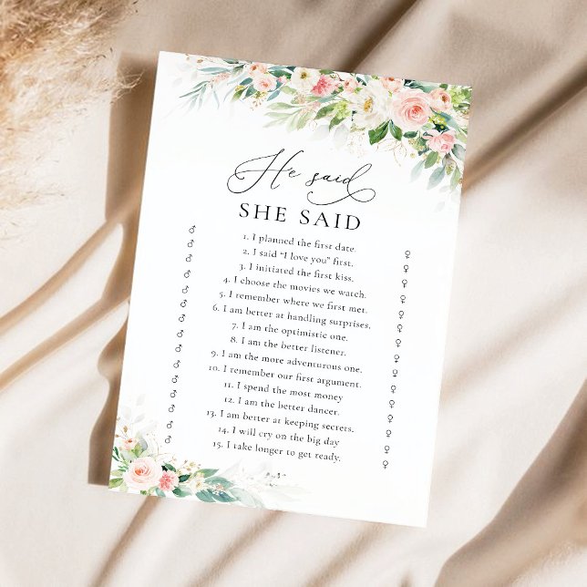 Ethereal Blush Pink Roses Bridal Shower Game (Creator Uploaded)