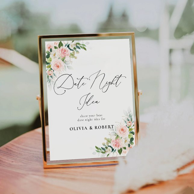 Ethereal Blush Pink Roses Date Night Idea Sign (Creator Uploaded)