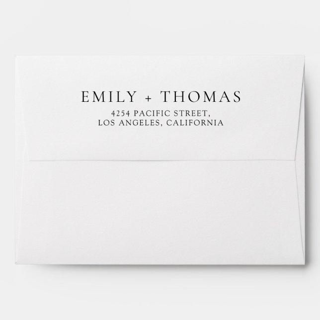 Ethereal Blush Wedding Ceremony Envelope (Back (Top Flap))