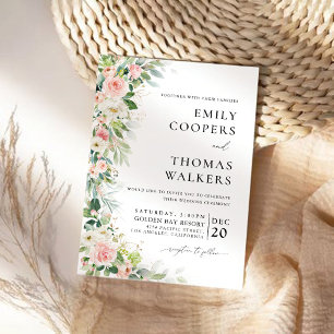 Ethereal Blush Wedding Ceremony Invitation