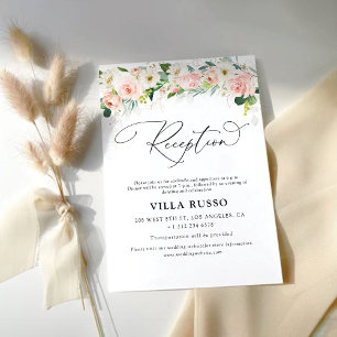 Ethereal Blush Wedding Reception Enclosure Card