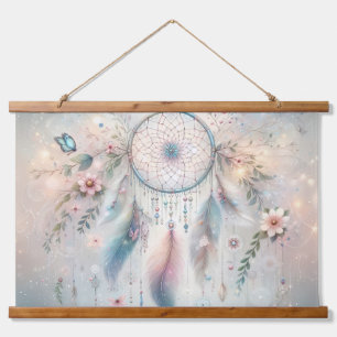Ethereal Boho Dreamcatcher  Hanging Tapestry