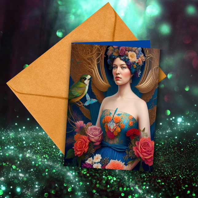 Ethereal Bridesmaid Proposal Thank You Fantasy AI Card (Creator Uploaded)