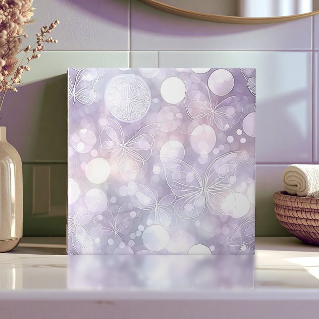 Ethereal Butterfly Glow Lavender ID1184a Tile (Creator Uploaded)