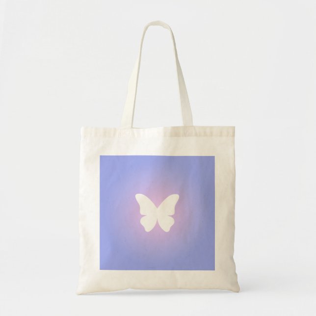 Ethereal Butterfly Glow Tote Bag (Front)