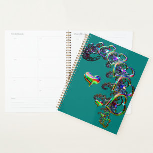 Ethereal Cascade of Hearts Planner
