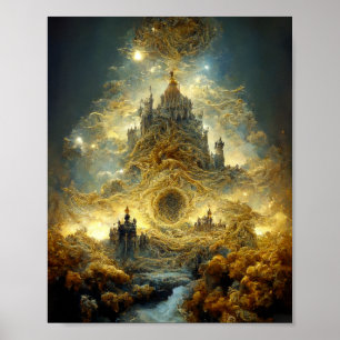Ethereal Castle 10 Fantasy Art Poster