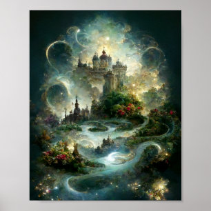 Ethereal Castle 11 Fantasy Art Poster